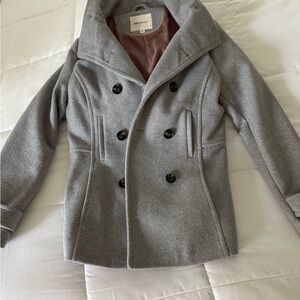 Thread & Supply Gray Pea Coat